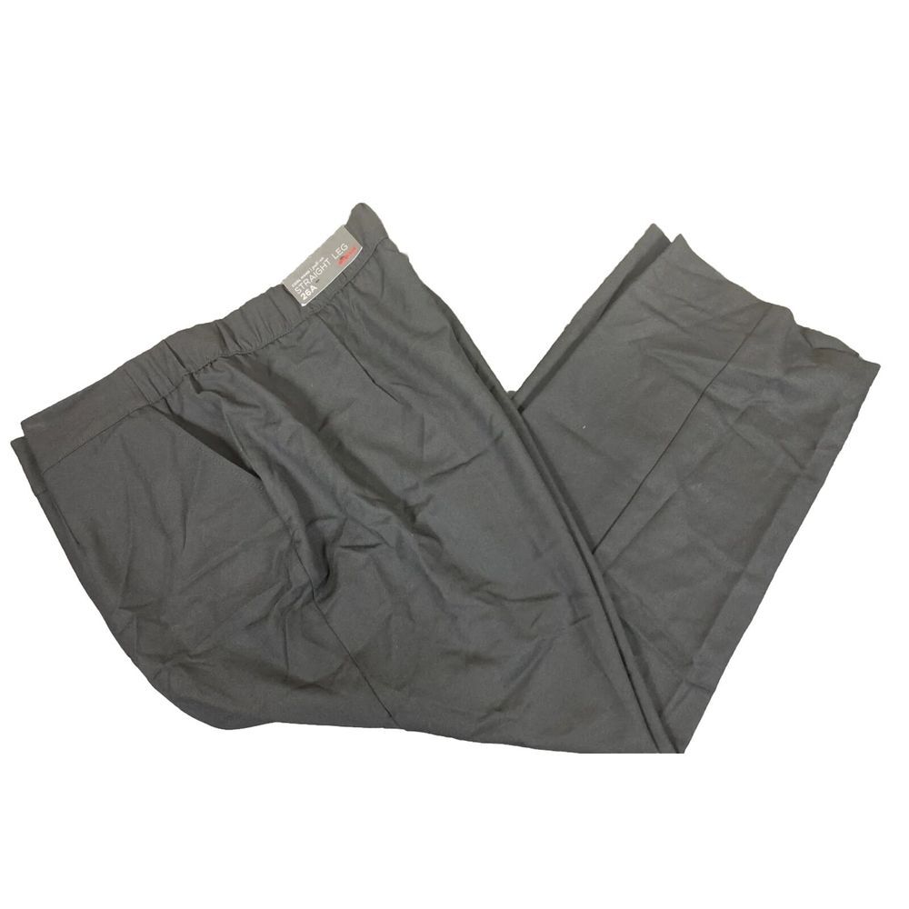 Avenue Dress Pants Womens Size 26A‎ Tummy Control Straight Leg Black Stretch NEW